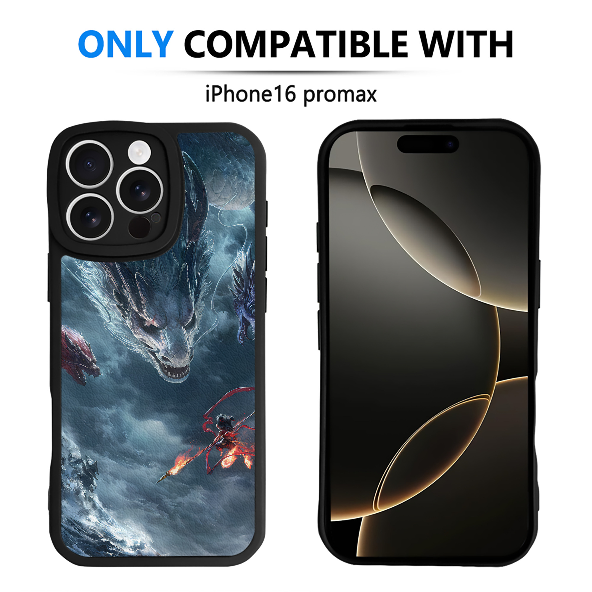 （画像用） Ne Zha 2 ナタ 魔童の大暴れ 【iPhone 16シリーズ対応】シリコンスマホケース（レザー調） 材質：シリコン